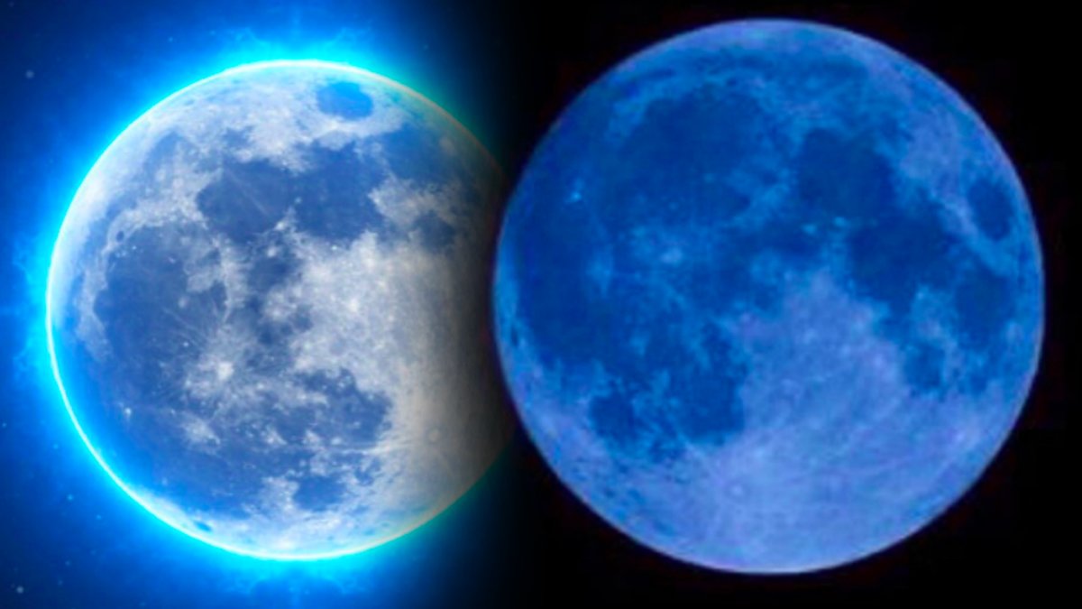 Den blåa månen kommer synas över alla tidszoner. 